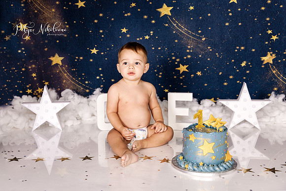 twinkle star cake smash decor essex photography