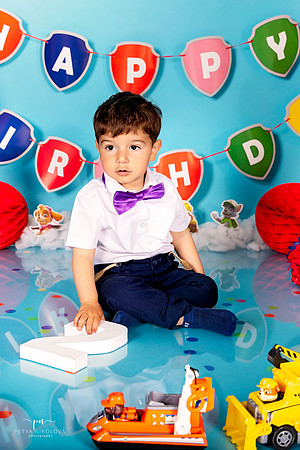 paw patrol birthday set up studio photos london