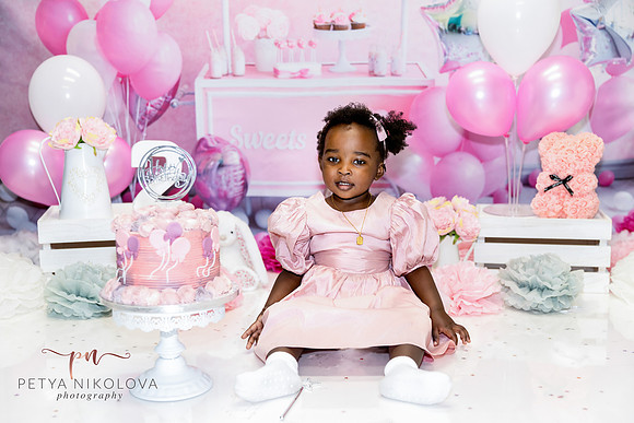 my studio second birthday cake smash